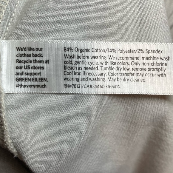 Eileen Fisher Grey Pull On Pants Women’s Large - Picture 3 of 3